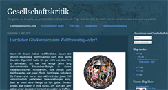 Desktop Screenshot of gesellschaftskritik.com